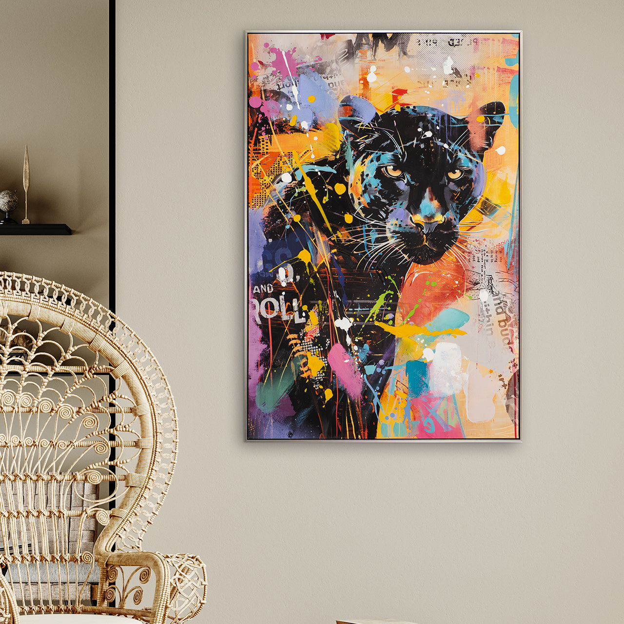 Gemälde Splashed Panther