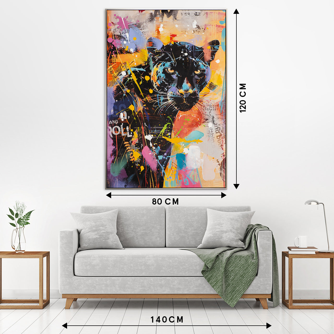 Gemälde Splashed Panther