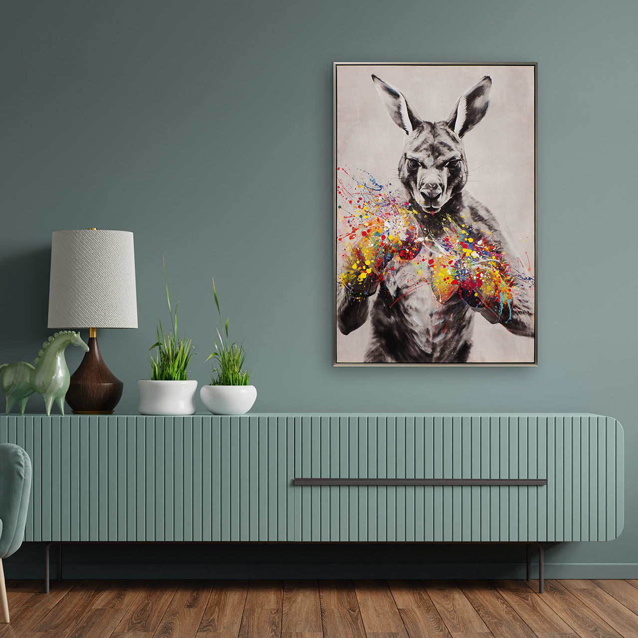 Gemäde Boxing Skippy