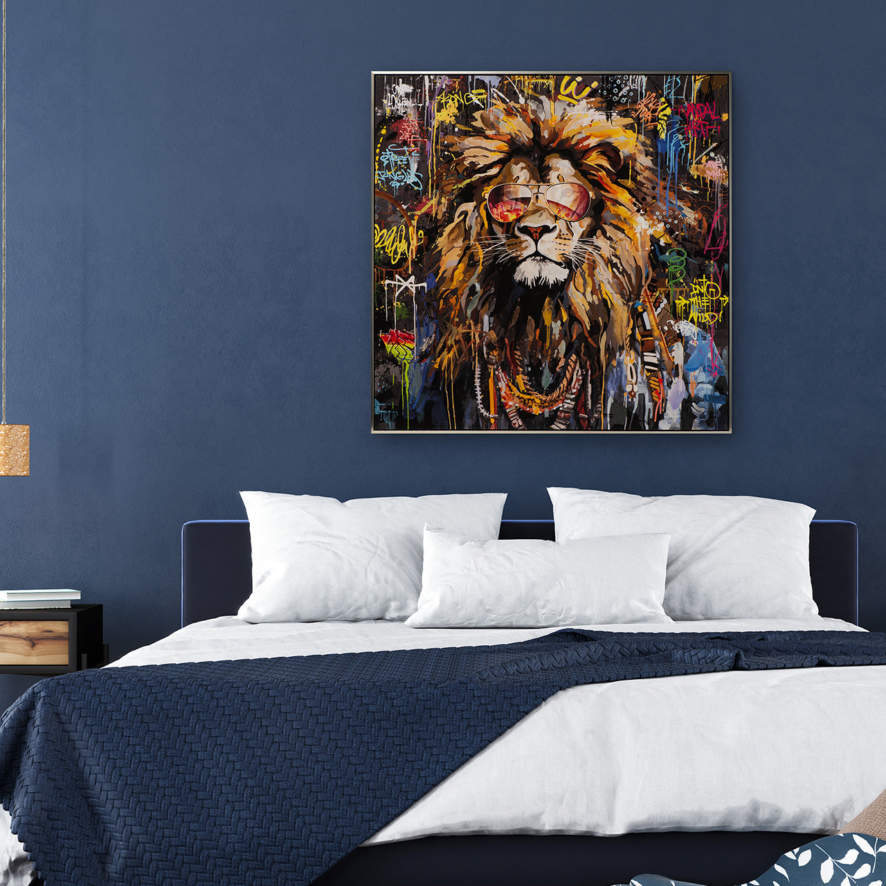 painting Cool Lion King