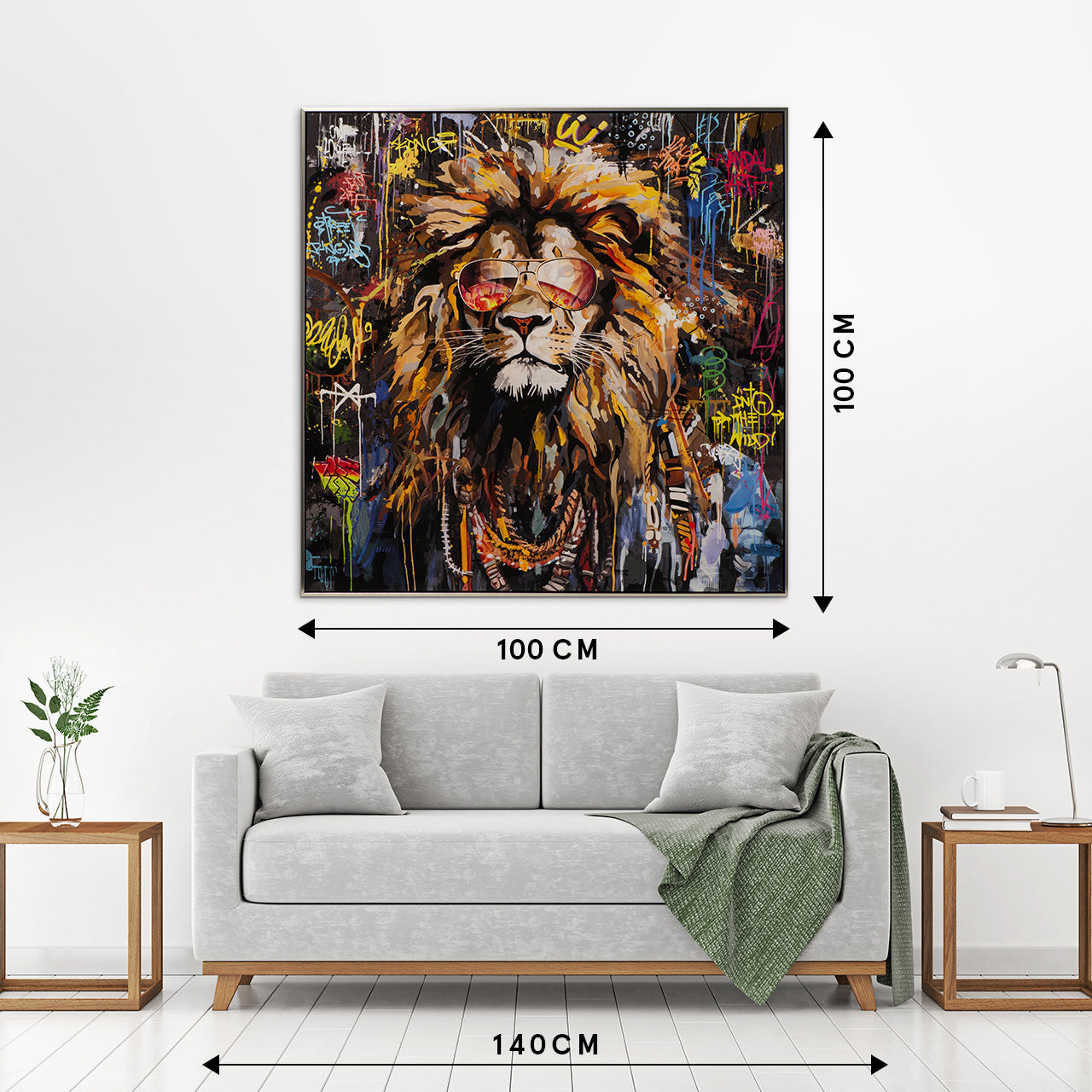 painting Cool Lion King