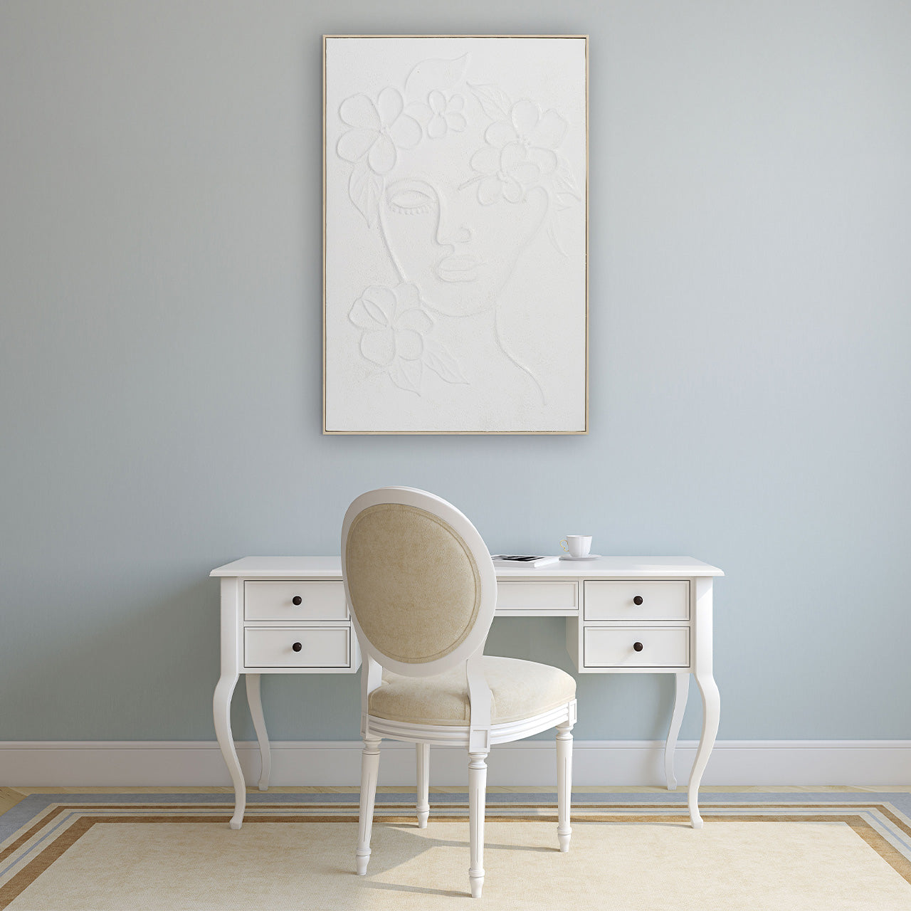 Peinture Dame cachée
