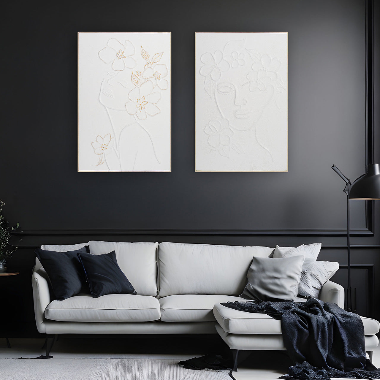 Peinture Dame cachée