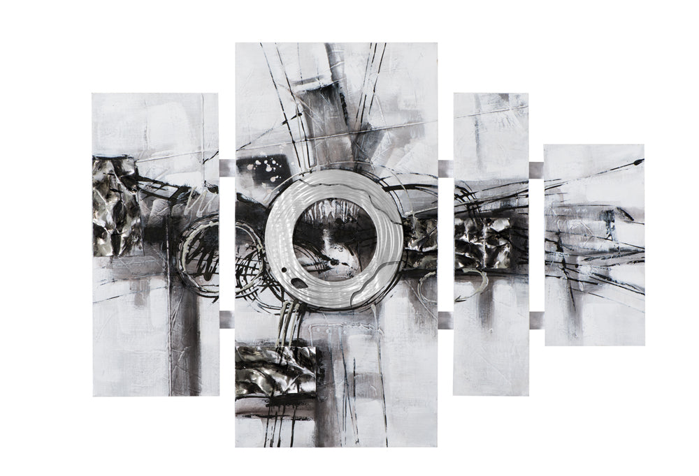 Gemälde Silberne Weltraumirritation