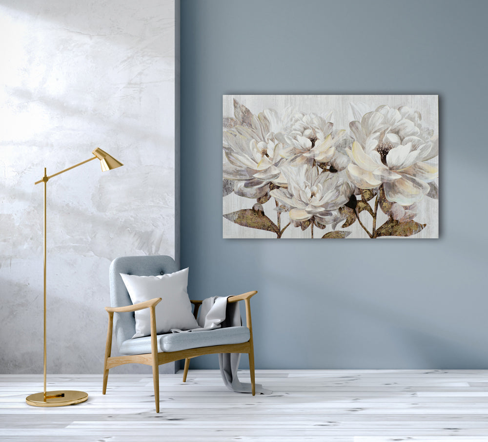 peinture fleur de lotus blanche