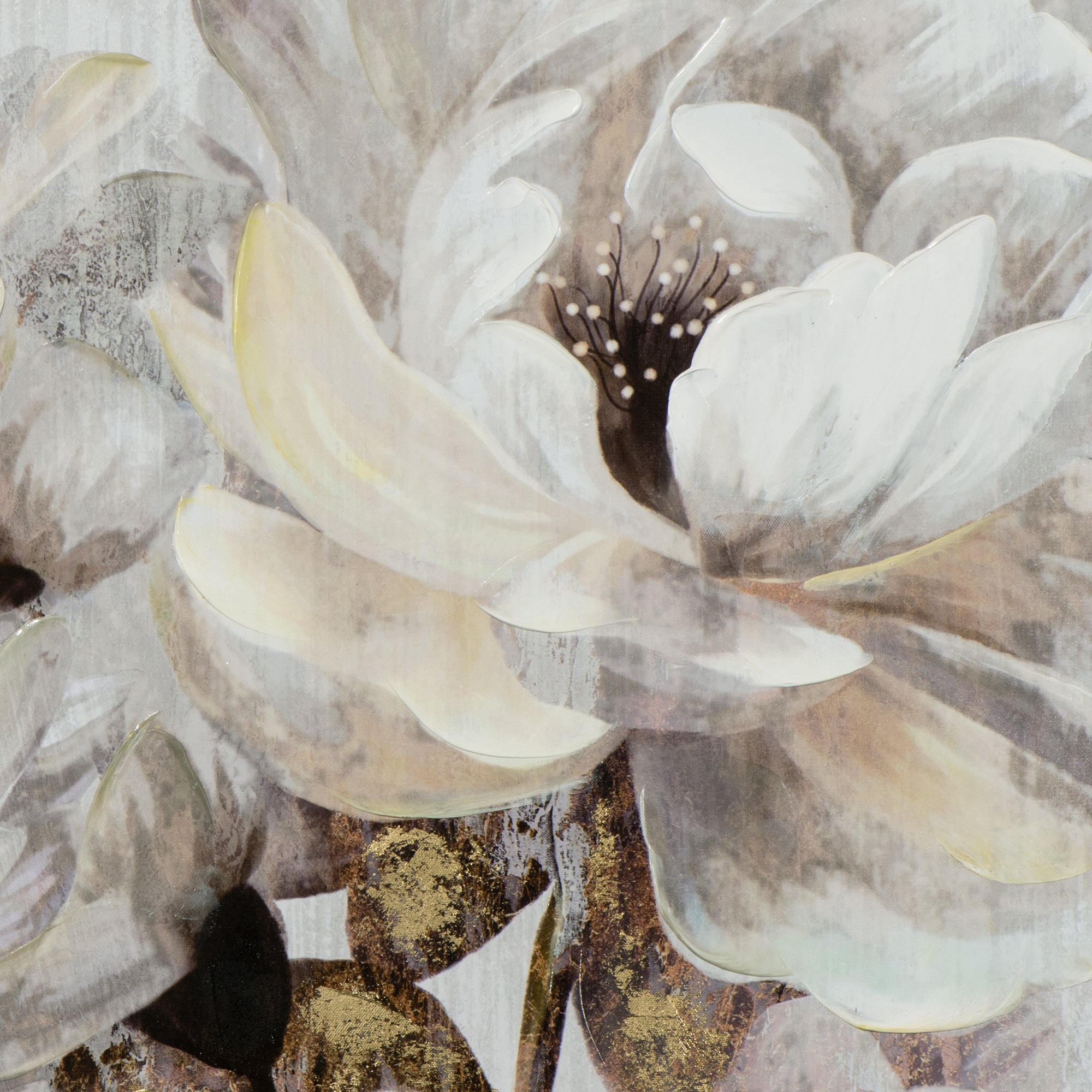 peinture fleur de lotus blanche