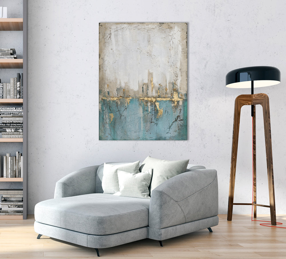 Gemälde Magisches Aquamarin