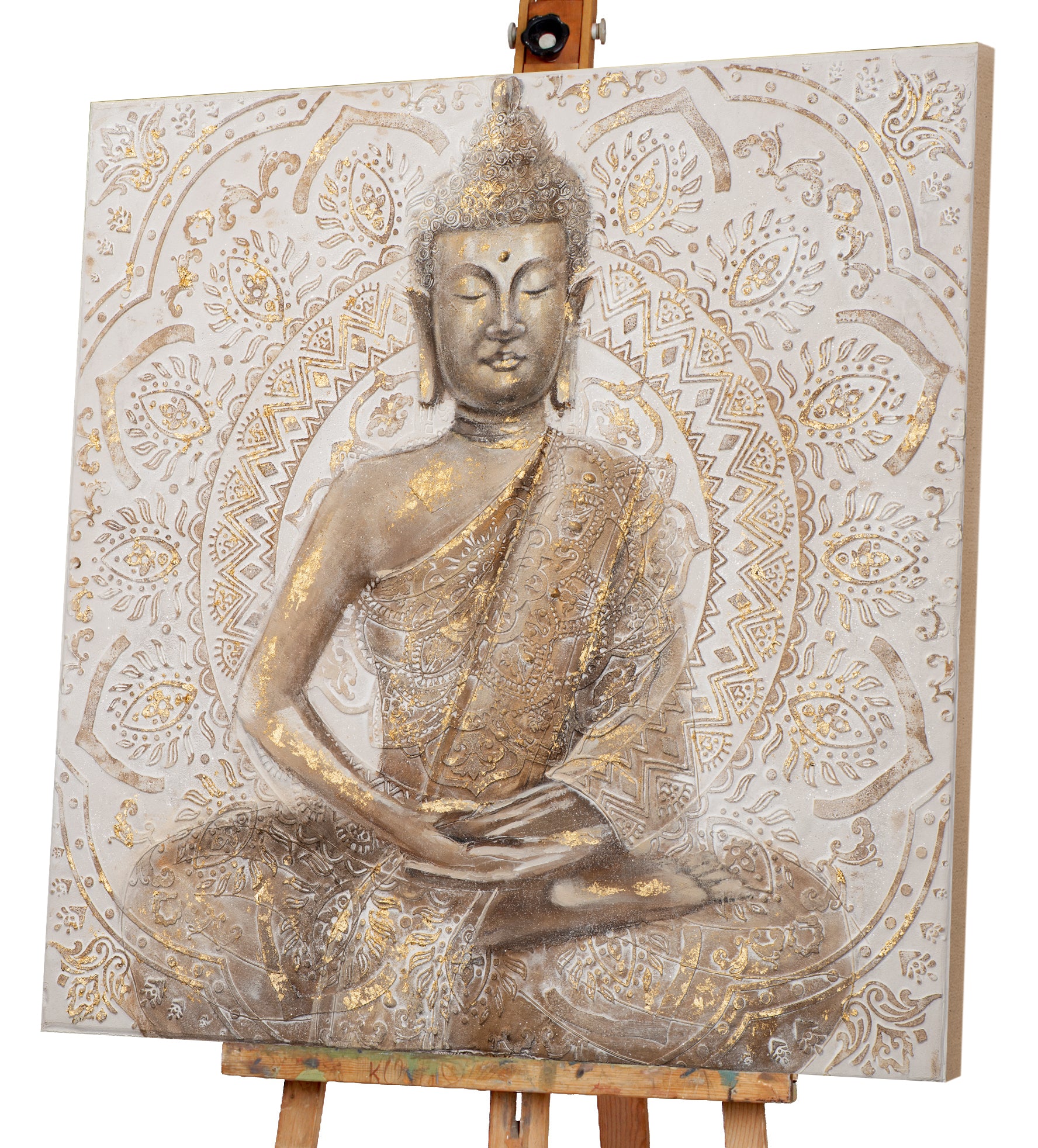peinture Bouddha d'or