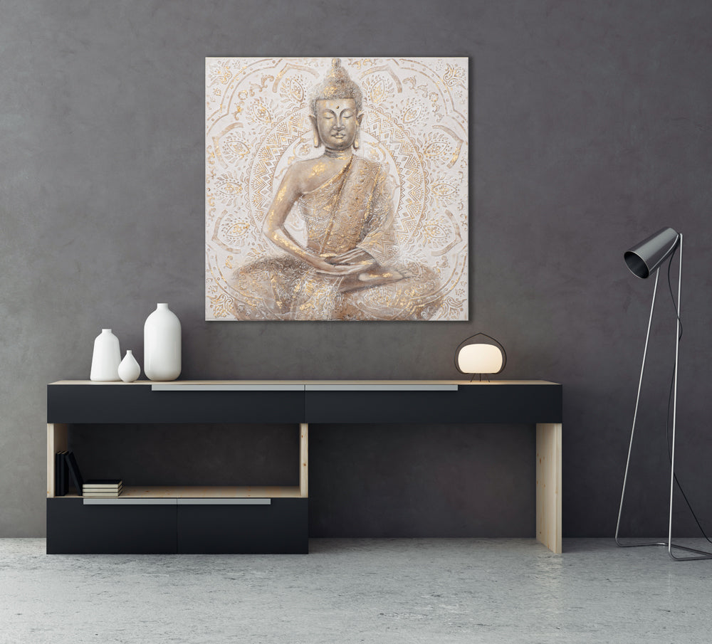 peinture Bouddha d'or