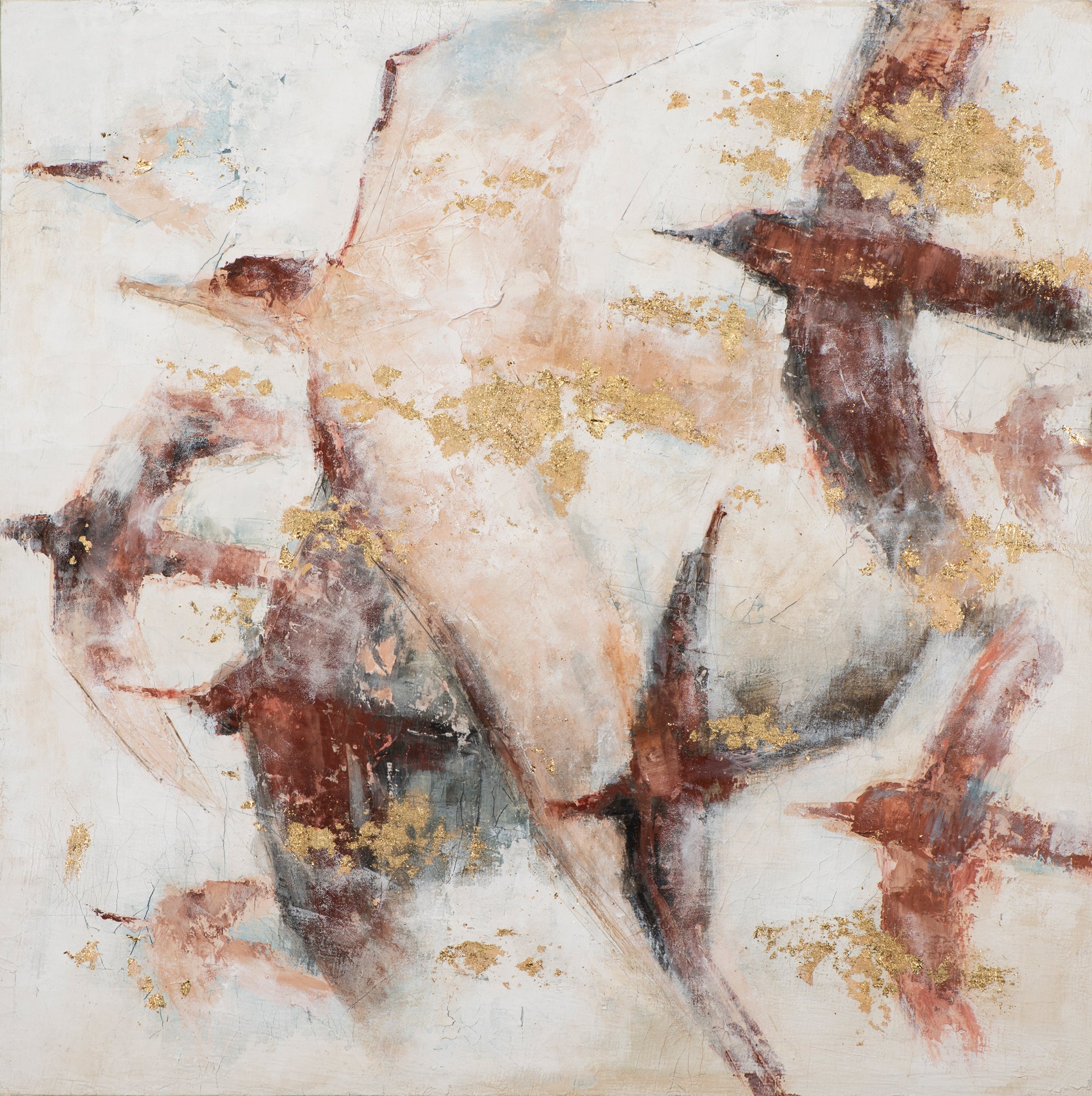 Abstrakte Vögel im Wind