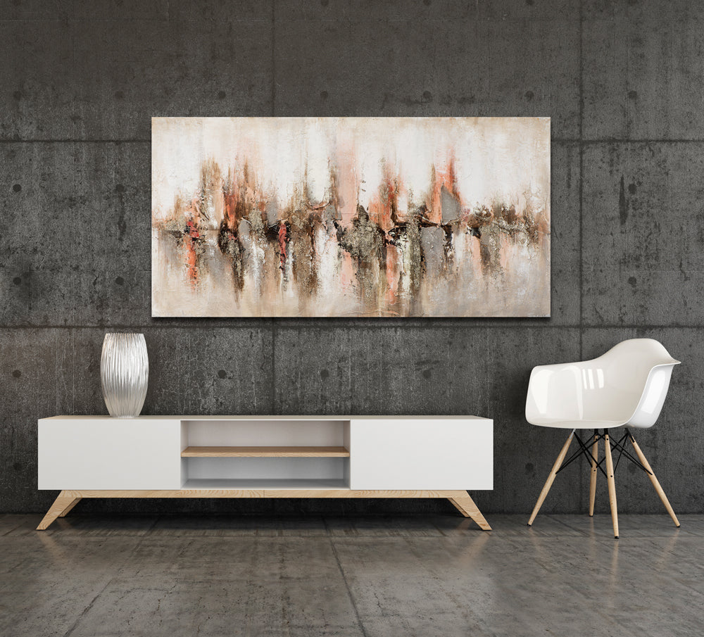 Peinture abstraite d'horizon