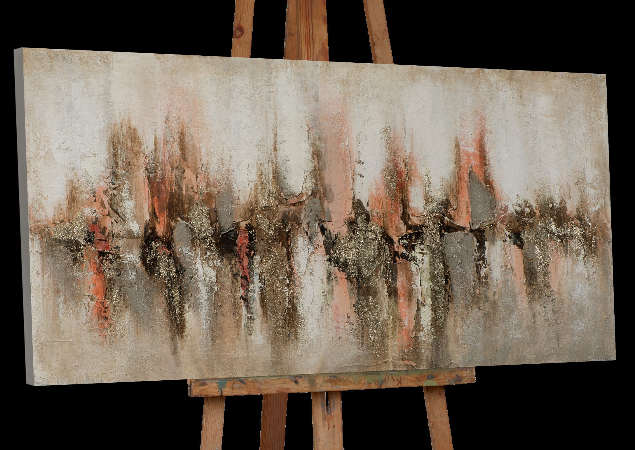 Peinture abstraite d'horizon