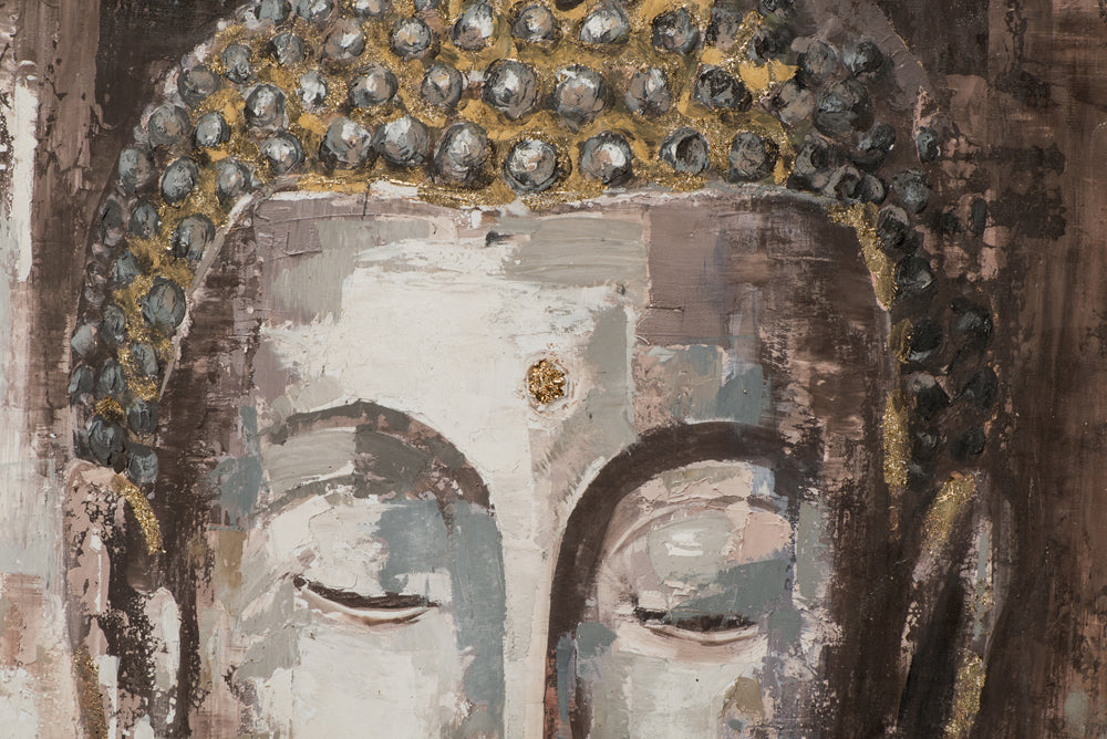 Painting Buddha with a narrow face