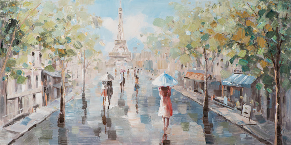 Gemälde Spaziergang in Paris