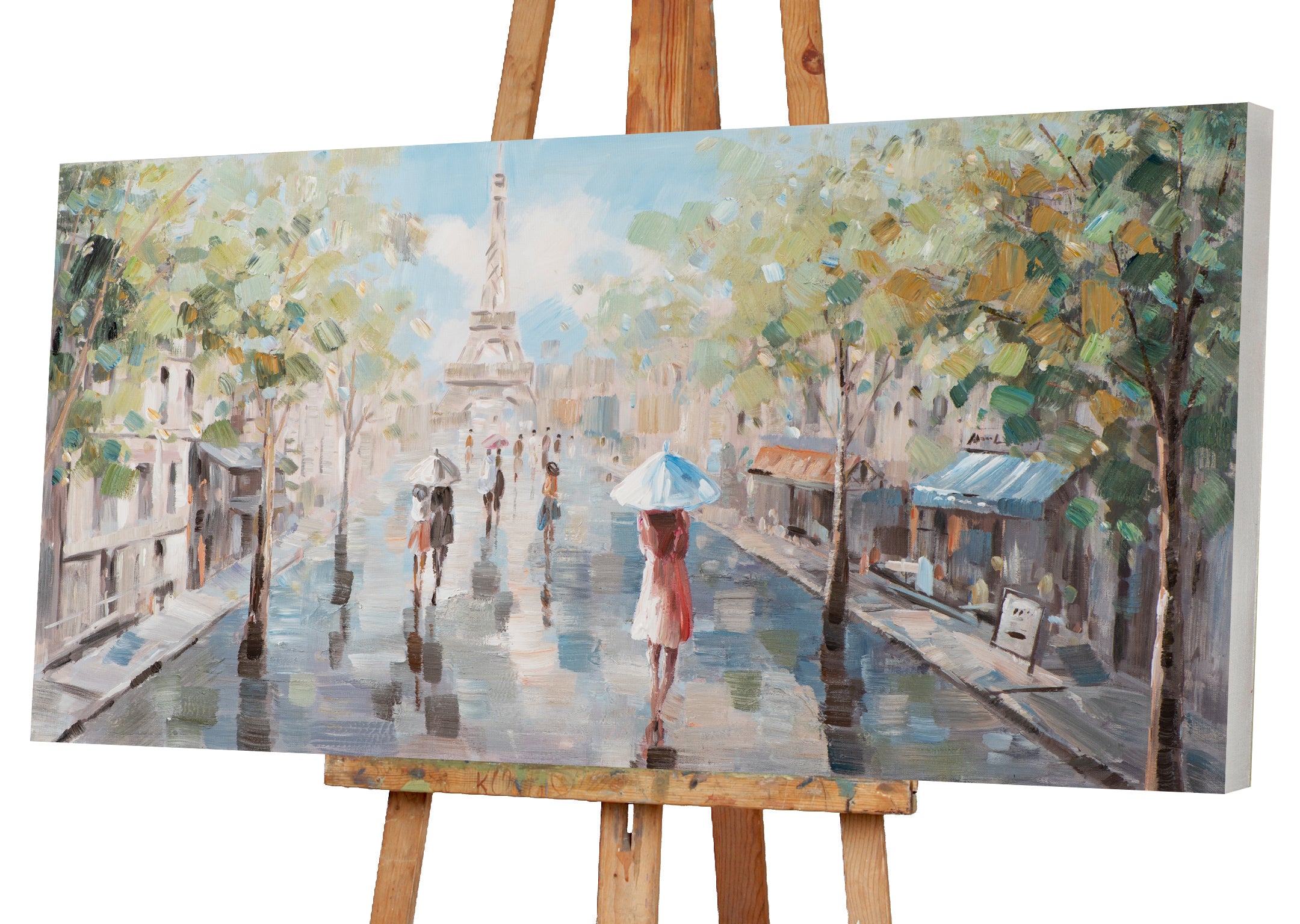 Gemälde Spaziergang in Paris