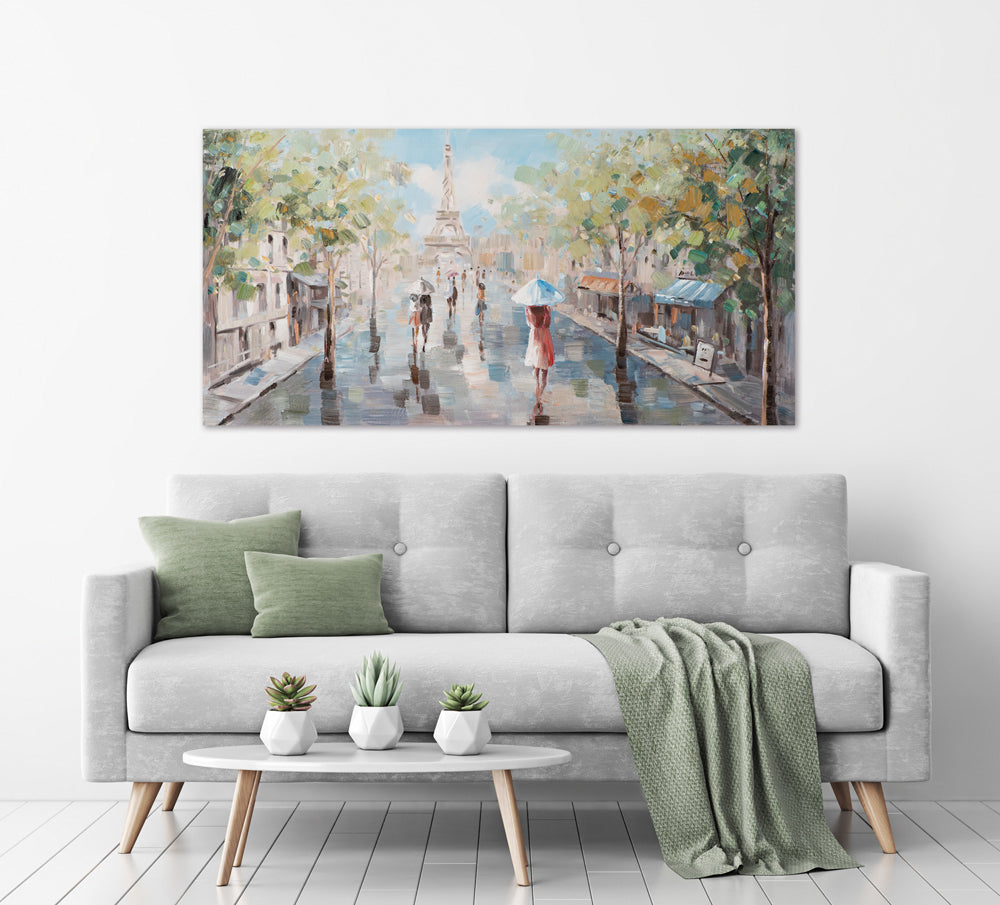 Gemälde Spaziergang in Paris