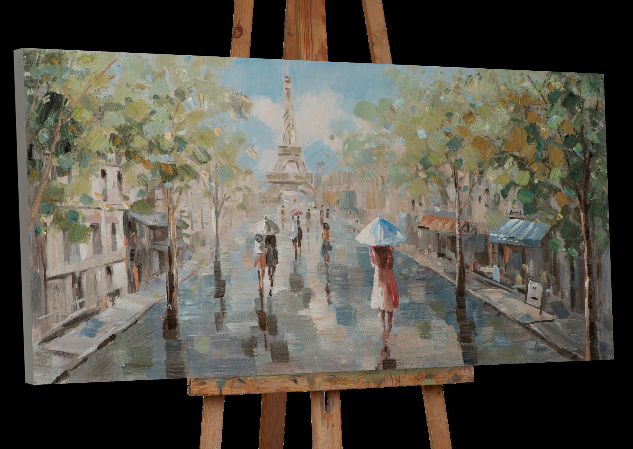 Gemälde Spaziergang in Paris