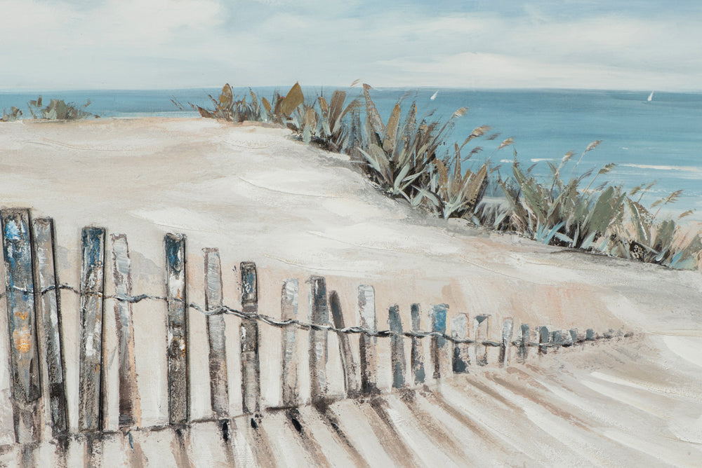 Promenade en peinture vers la plage