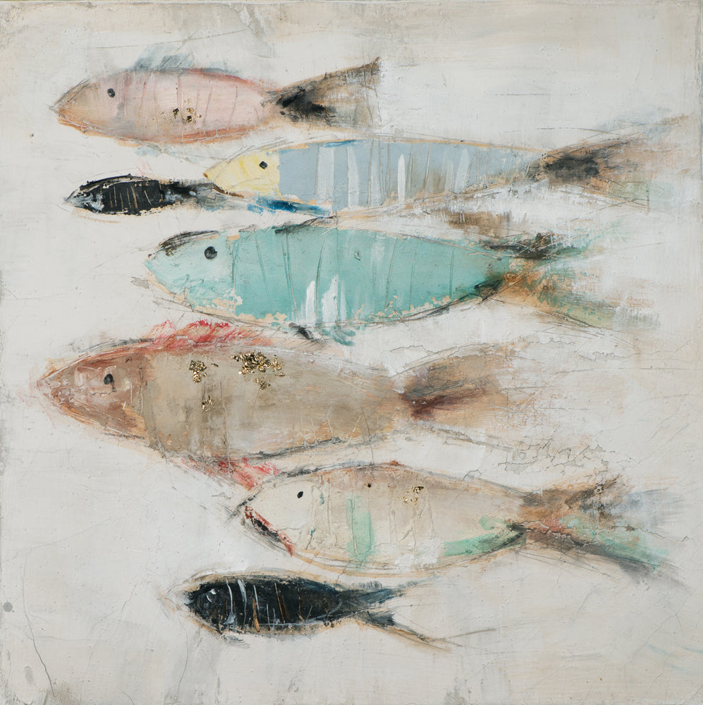 Gemälde Fischschwarm