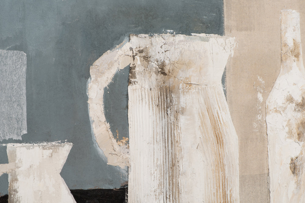 La vie assise en beige