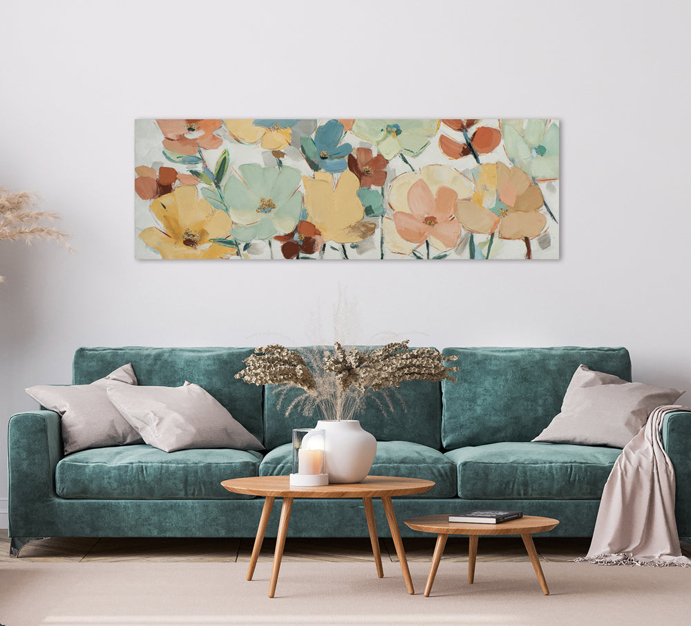 Gemälde Pastellblumen