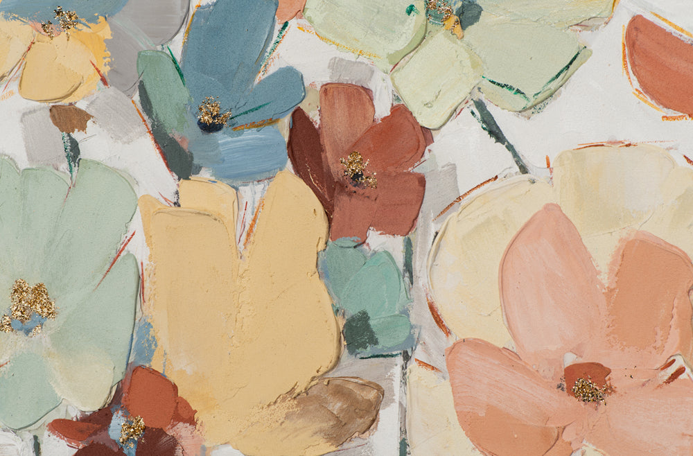 Gemälde Pastellblumen