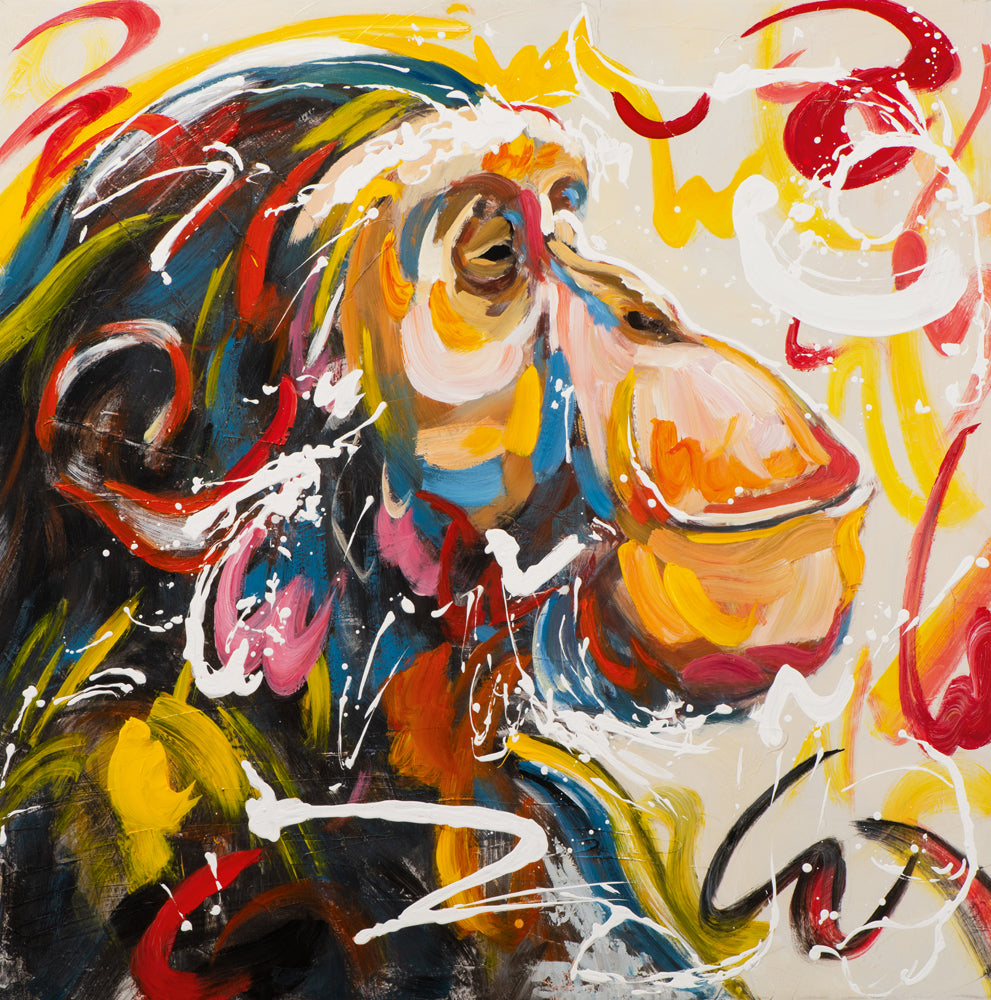 Gemälde Träumender Affe