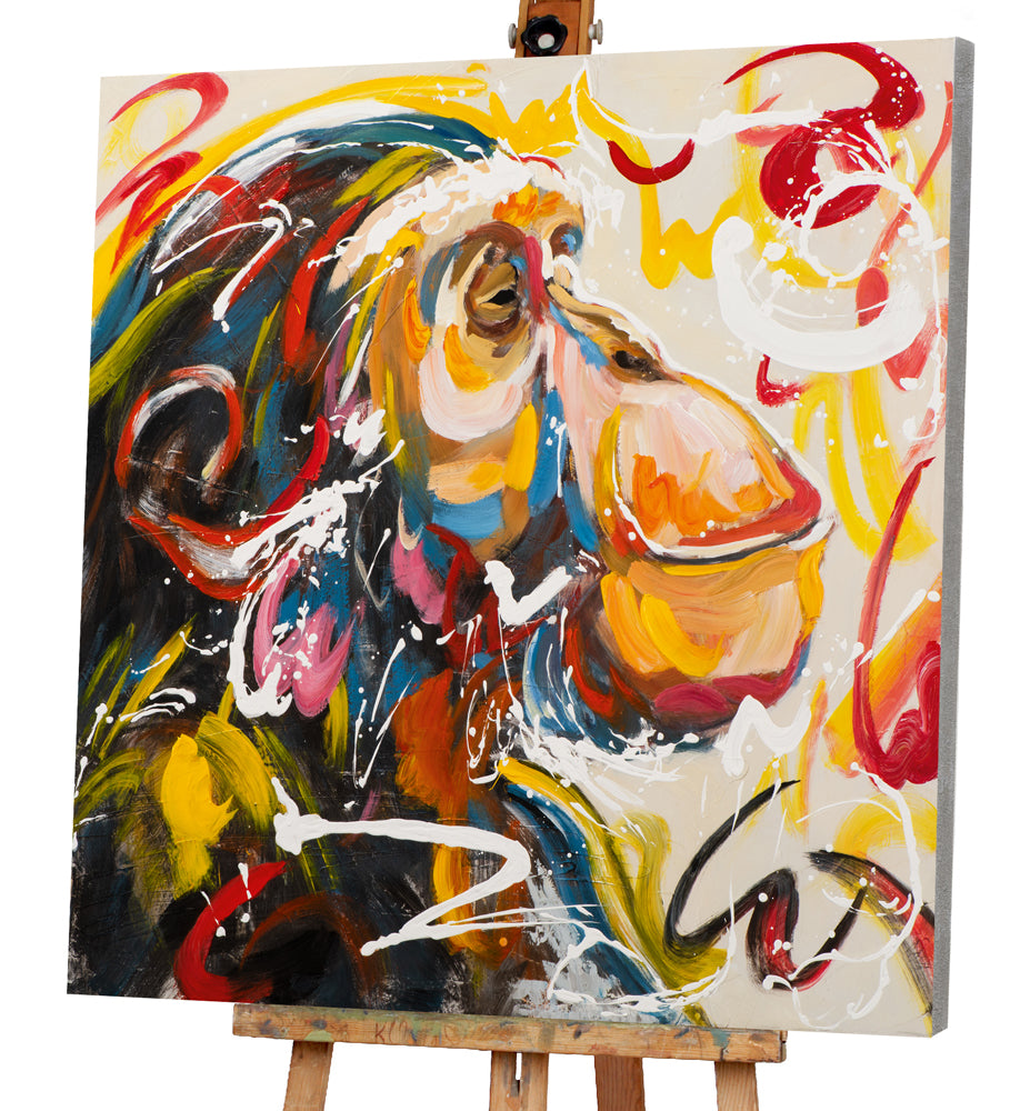 Gemälde Träumender Affe