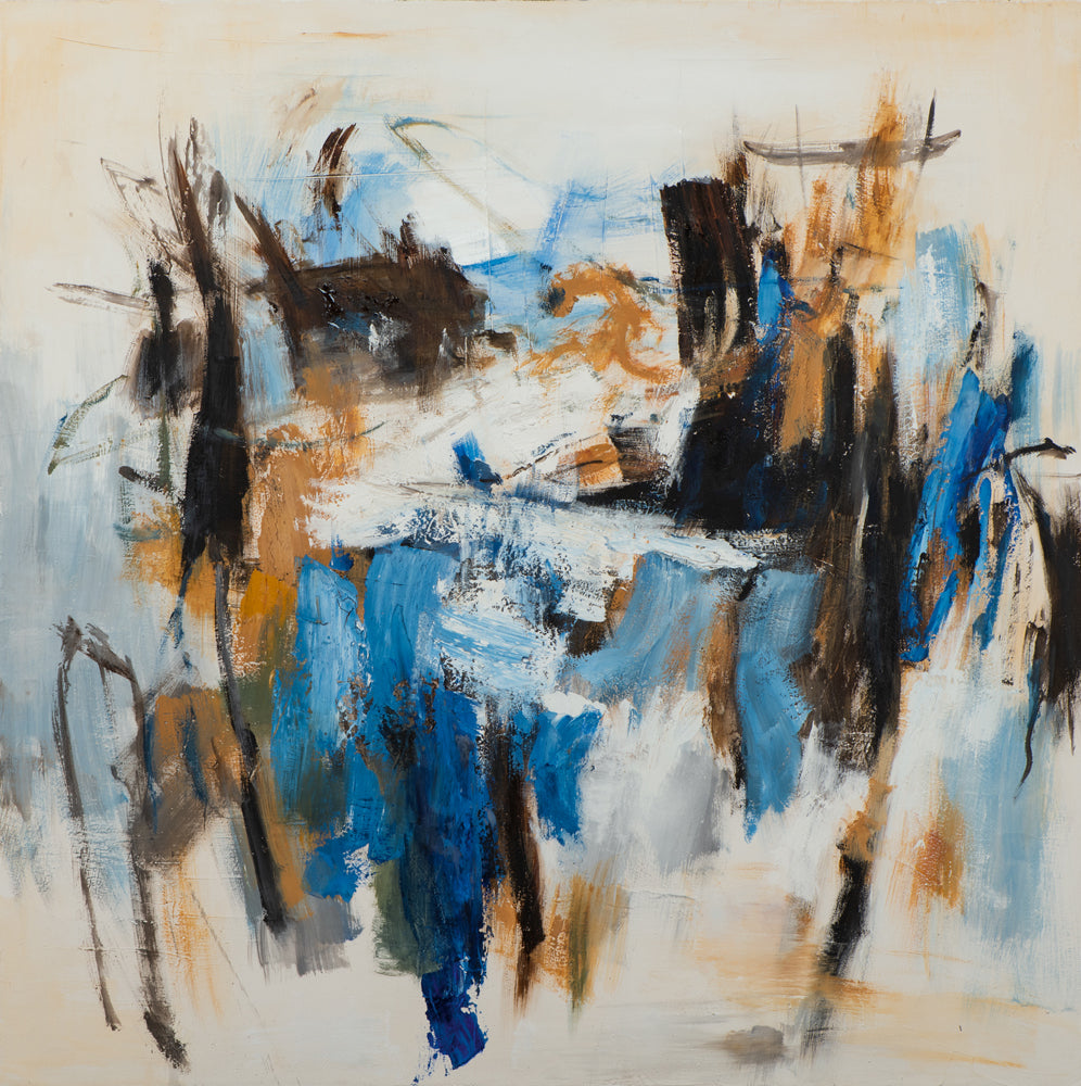 Gemälde Blaue Akzente