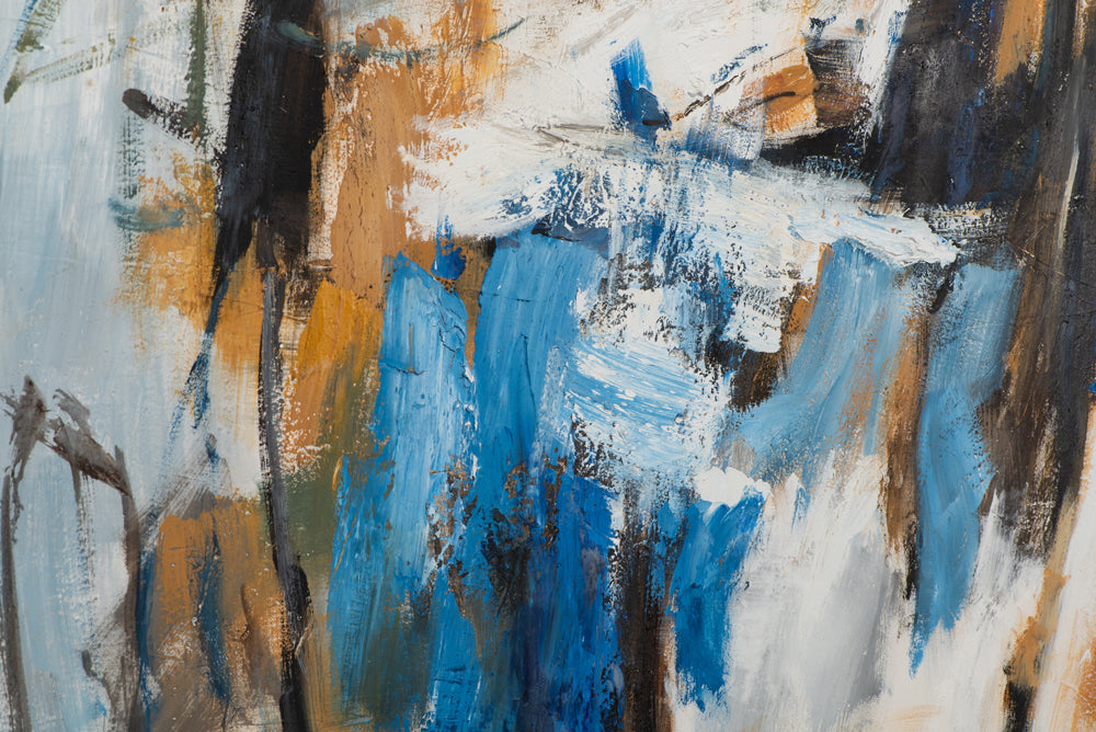 Gemälde Blaue Akzente