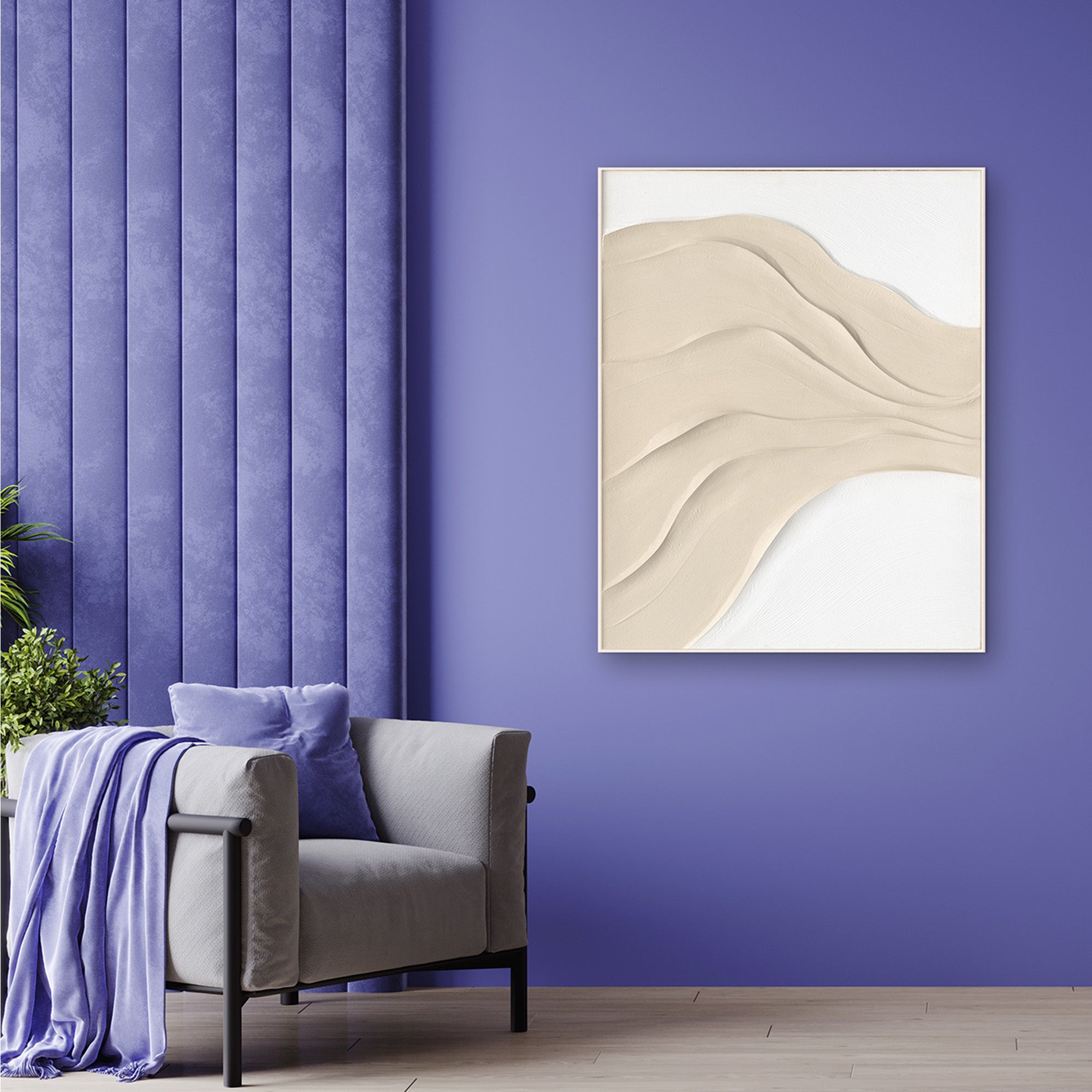 peinture Vagues de sable lumineuses