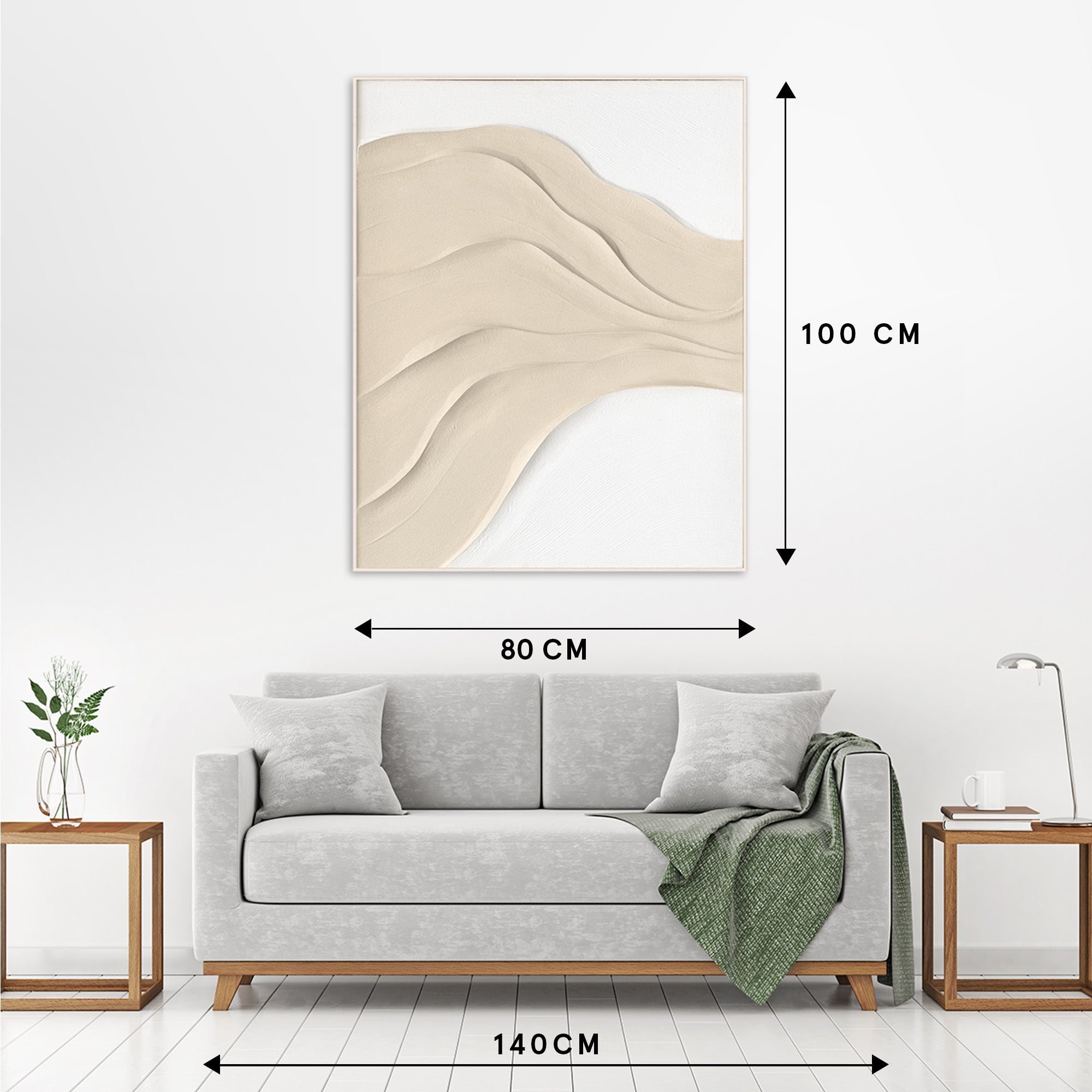 peinture Vagues de sable lumineuses