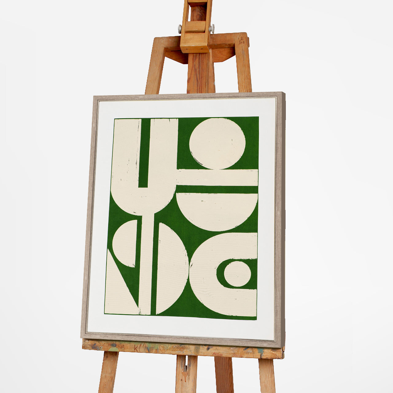 Gemälde Mid Centrury "Up"