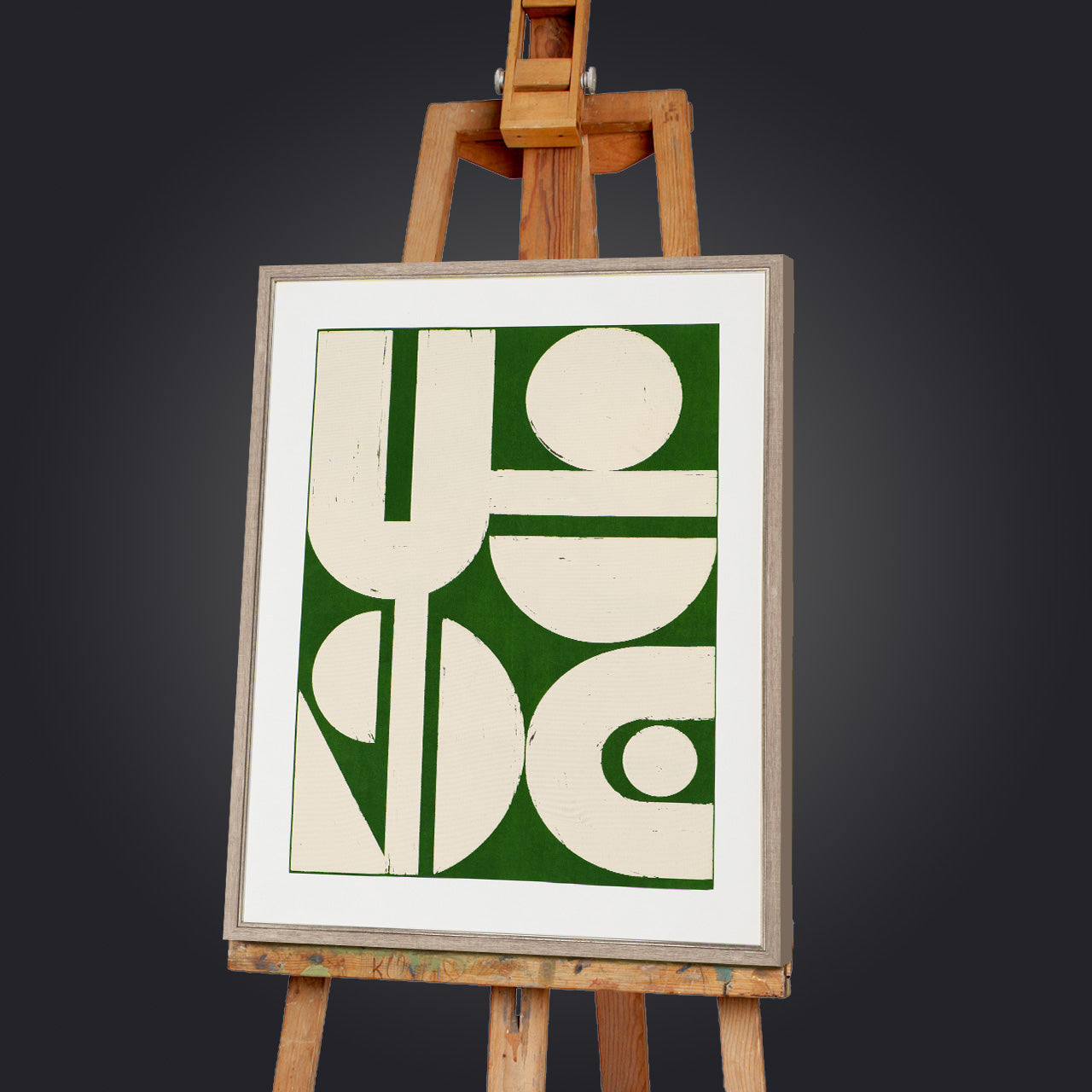 Gemälde Mid Centrury "Up"