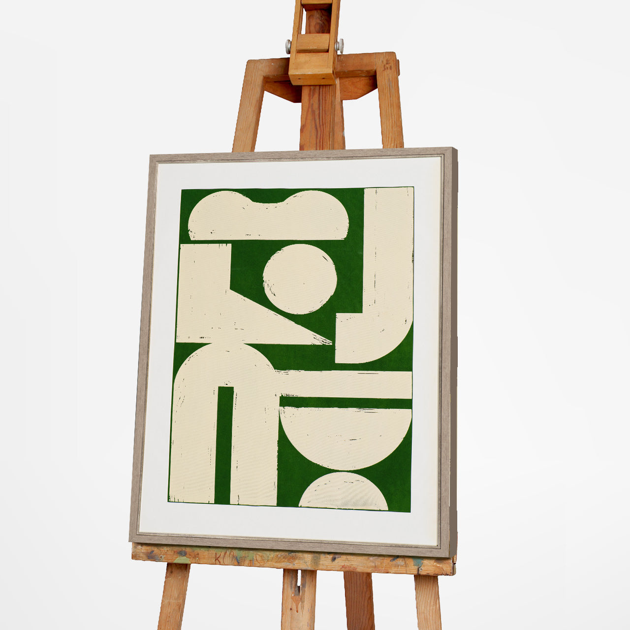 Gemälde Mid Centrury "Down"