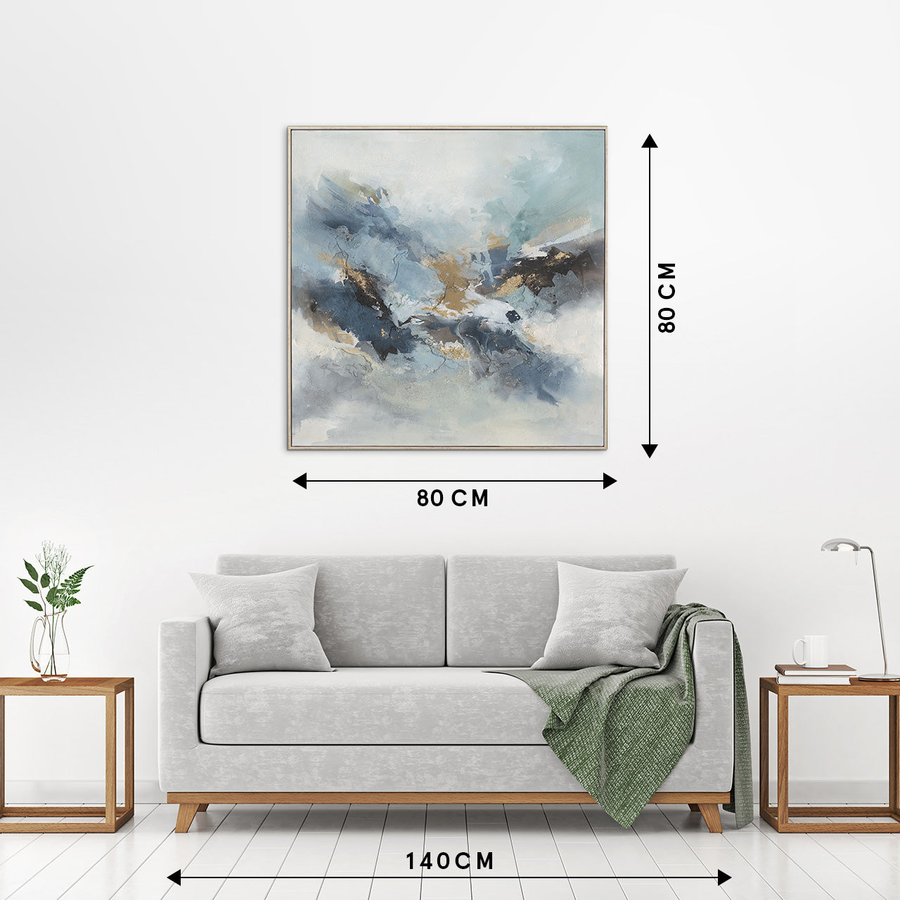 Gemälde Light Blue Impression