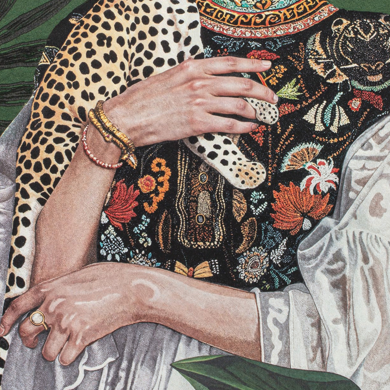 Mural Two Graceful Beauties