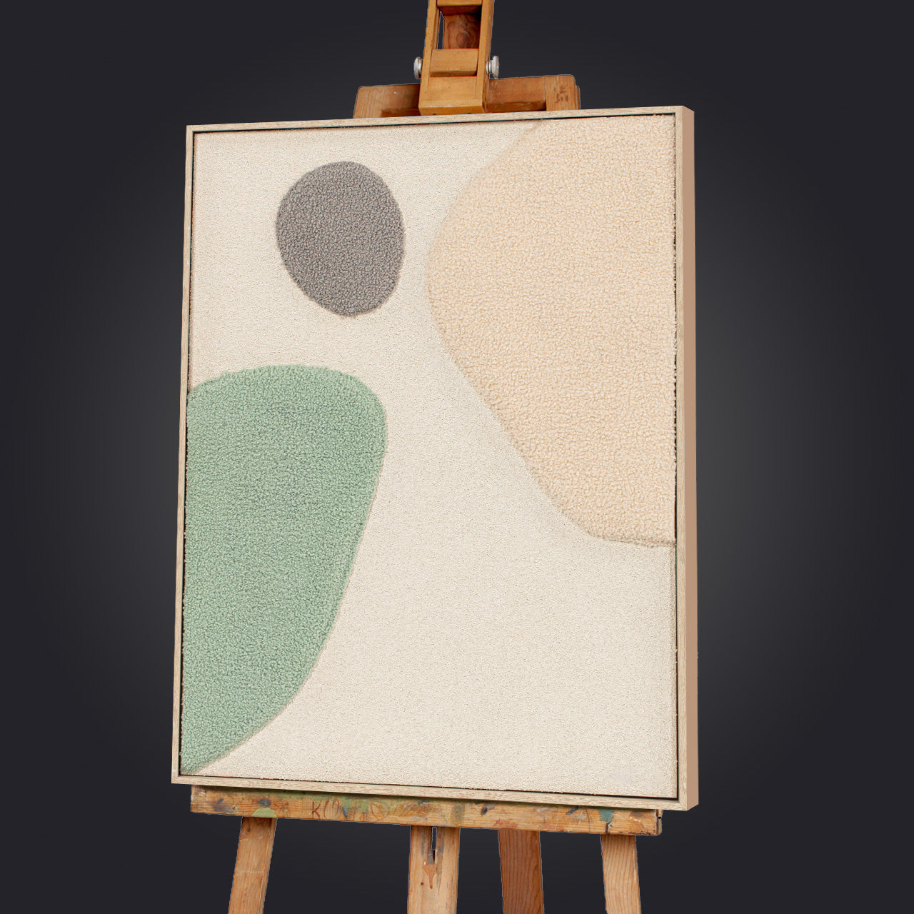 Mural Fluffy Moon Fields jade