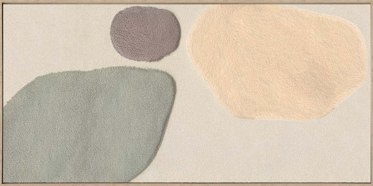 Peinture murale Fluffy Moon Fields jade