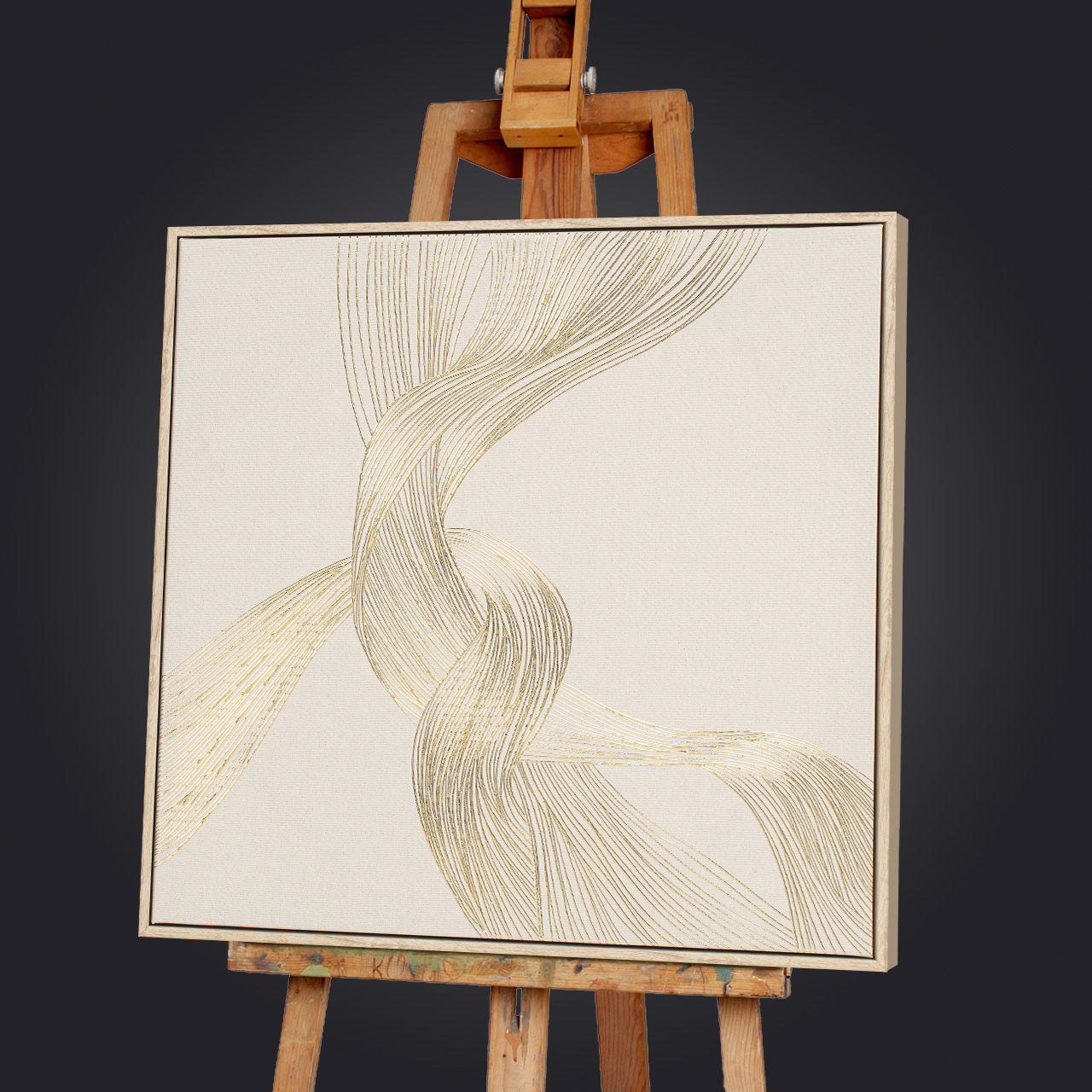 Painting Golden Swirl