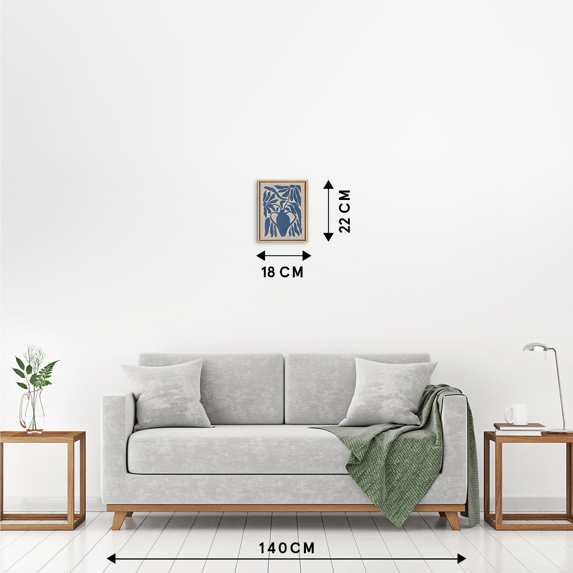 Murale Fleur Bleue Sieste
