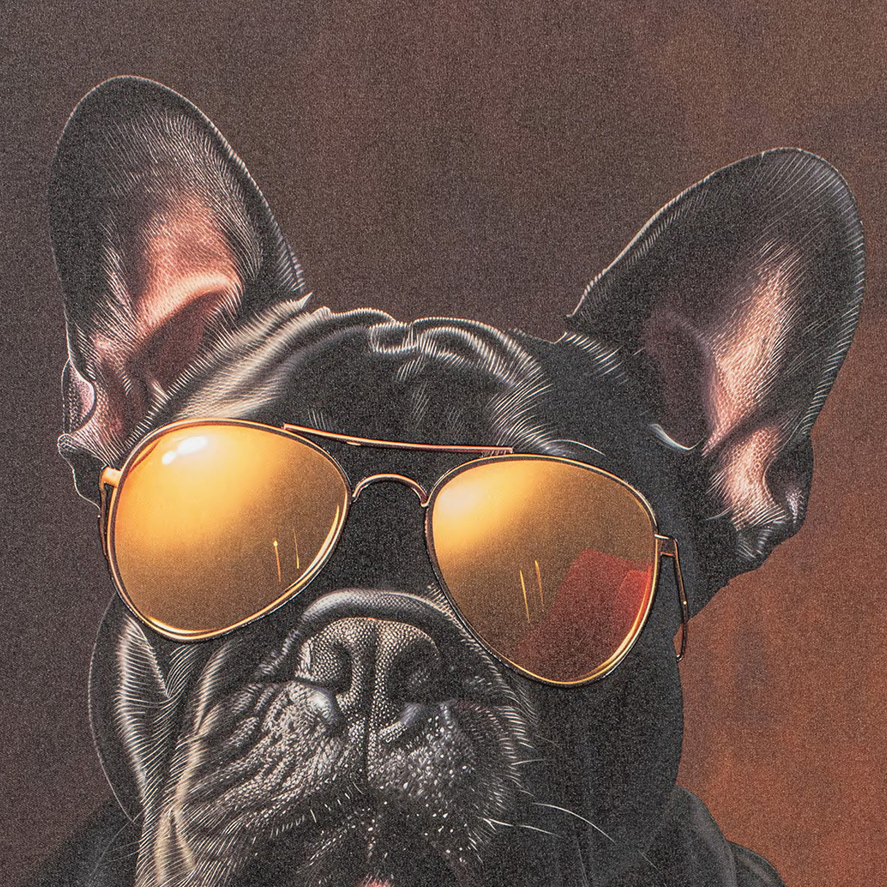 Peinture bouledogue rap