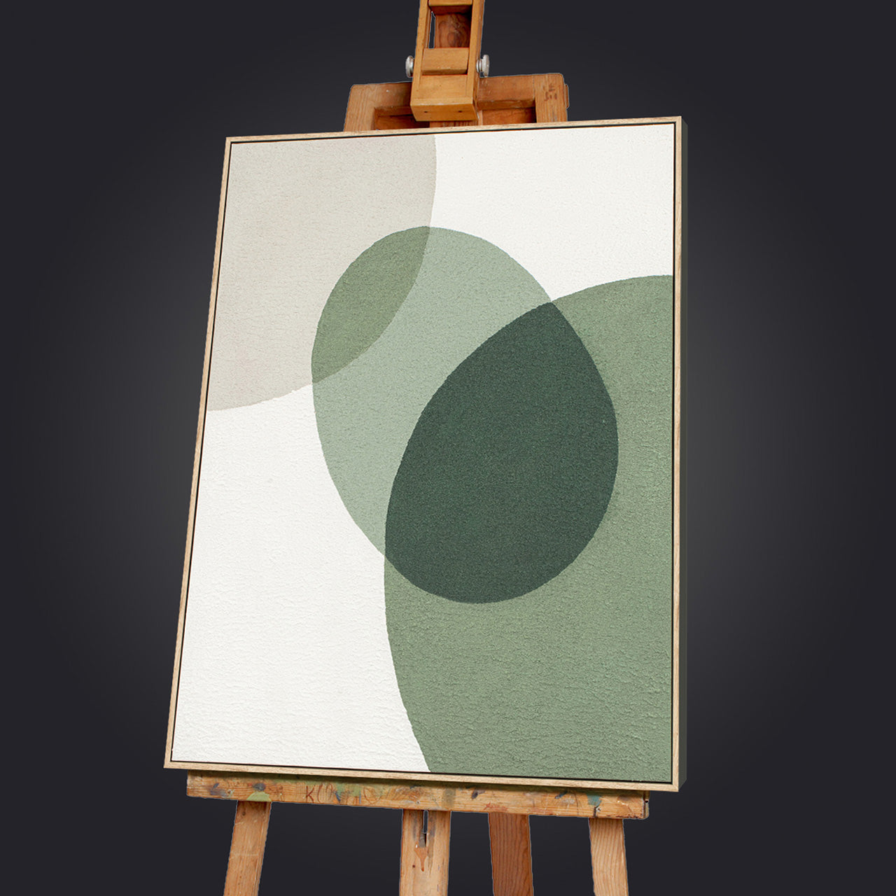 Gemälde Green Dots