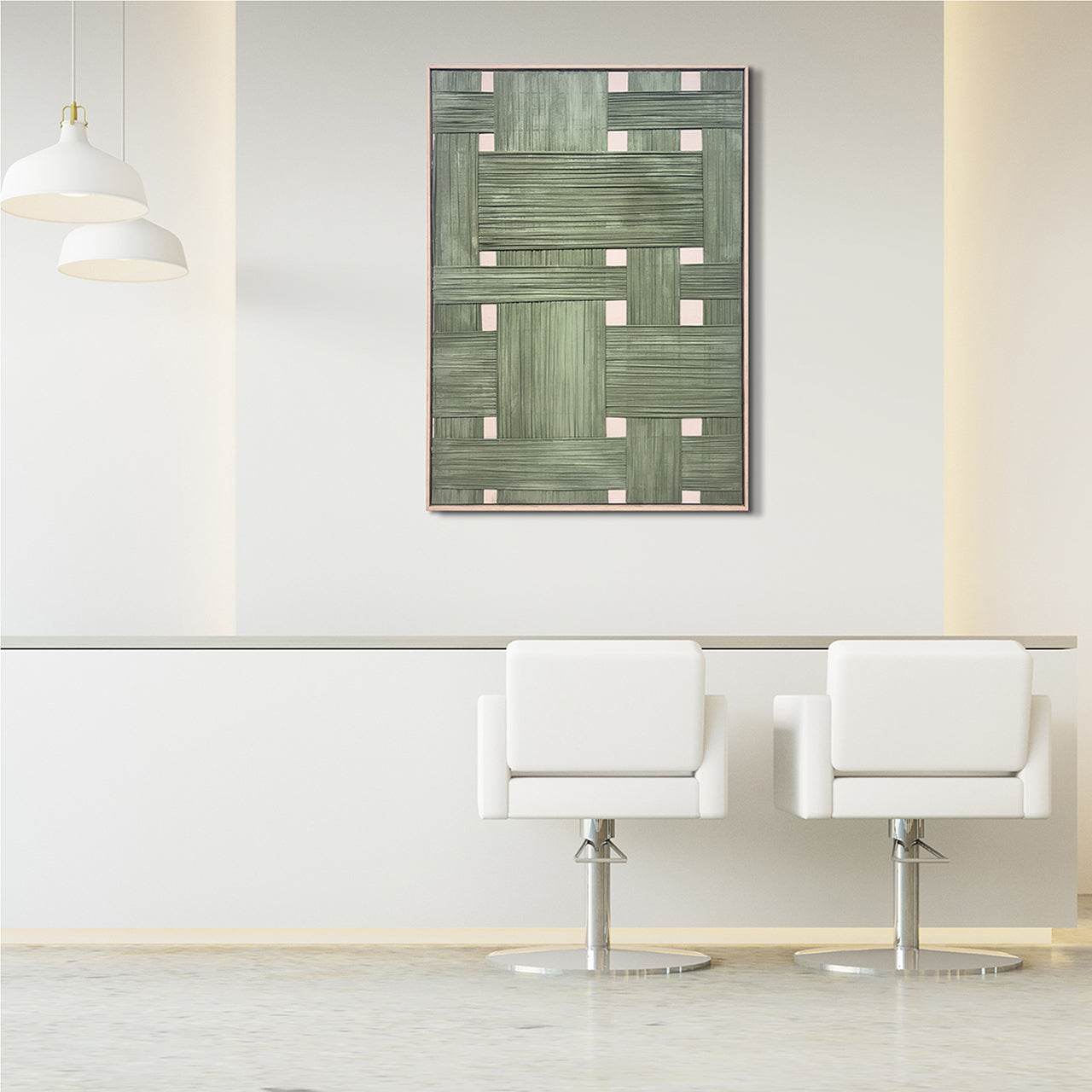 Gemälde Soft Bamboo Patchwork