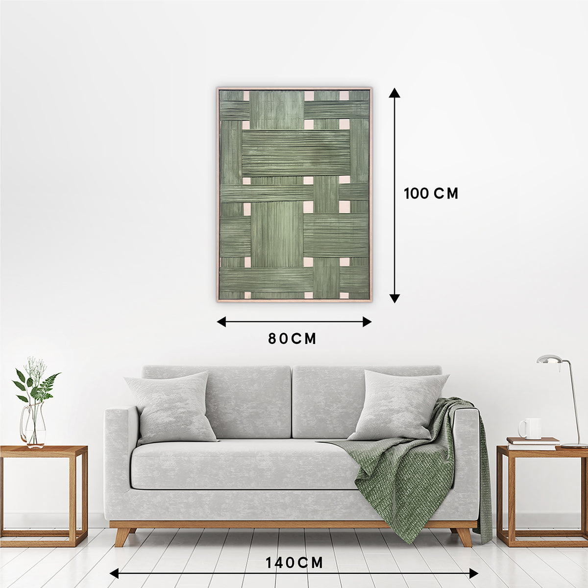 Gemälde Soft Bamboo Patchwork