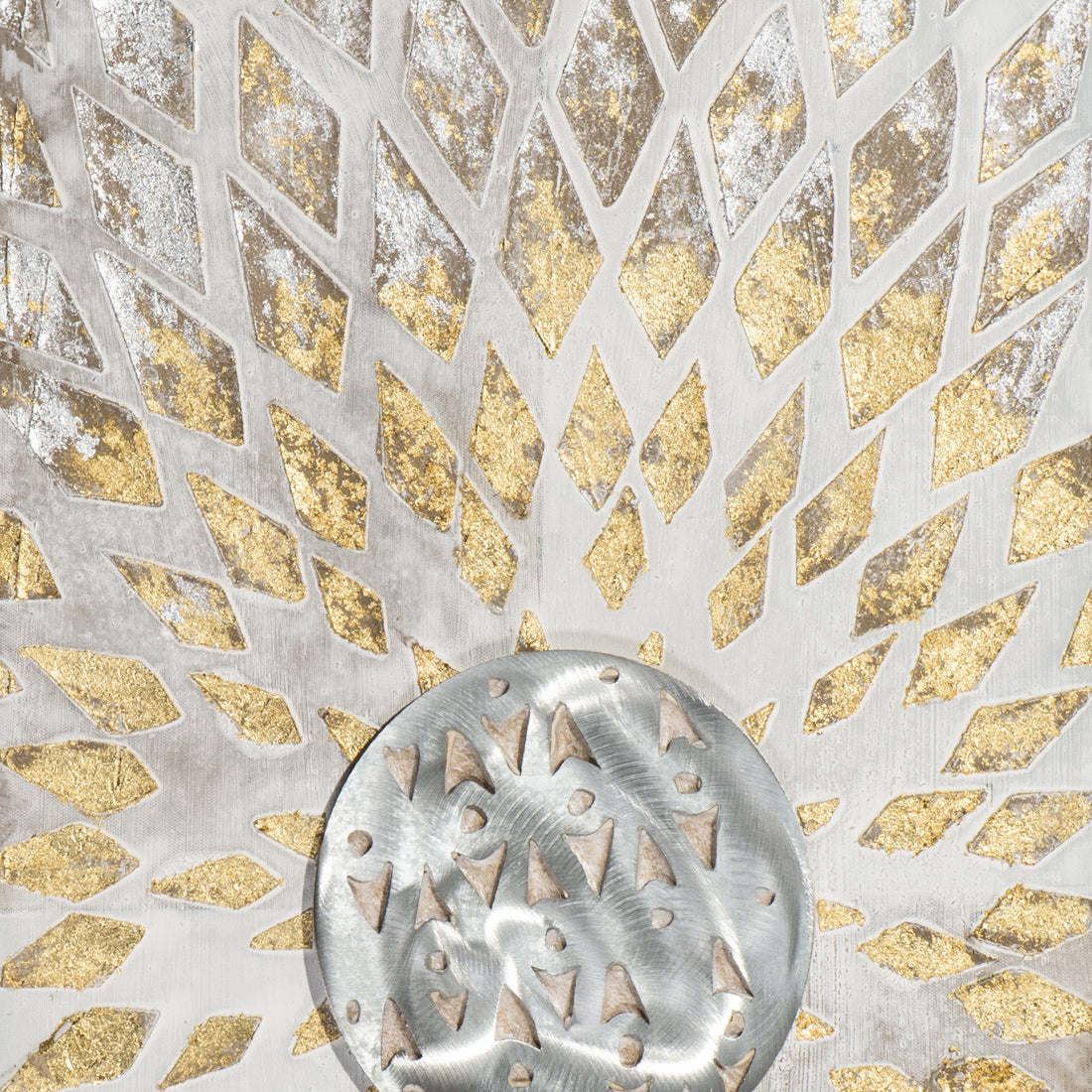 Painting Elegant Mandala Triptych