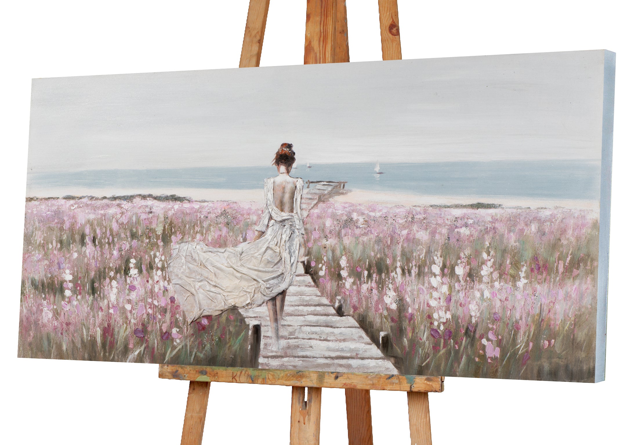 Gemälde Die Schöne am Strand