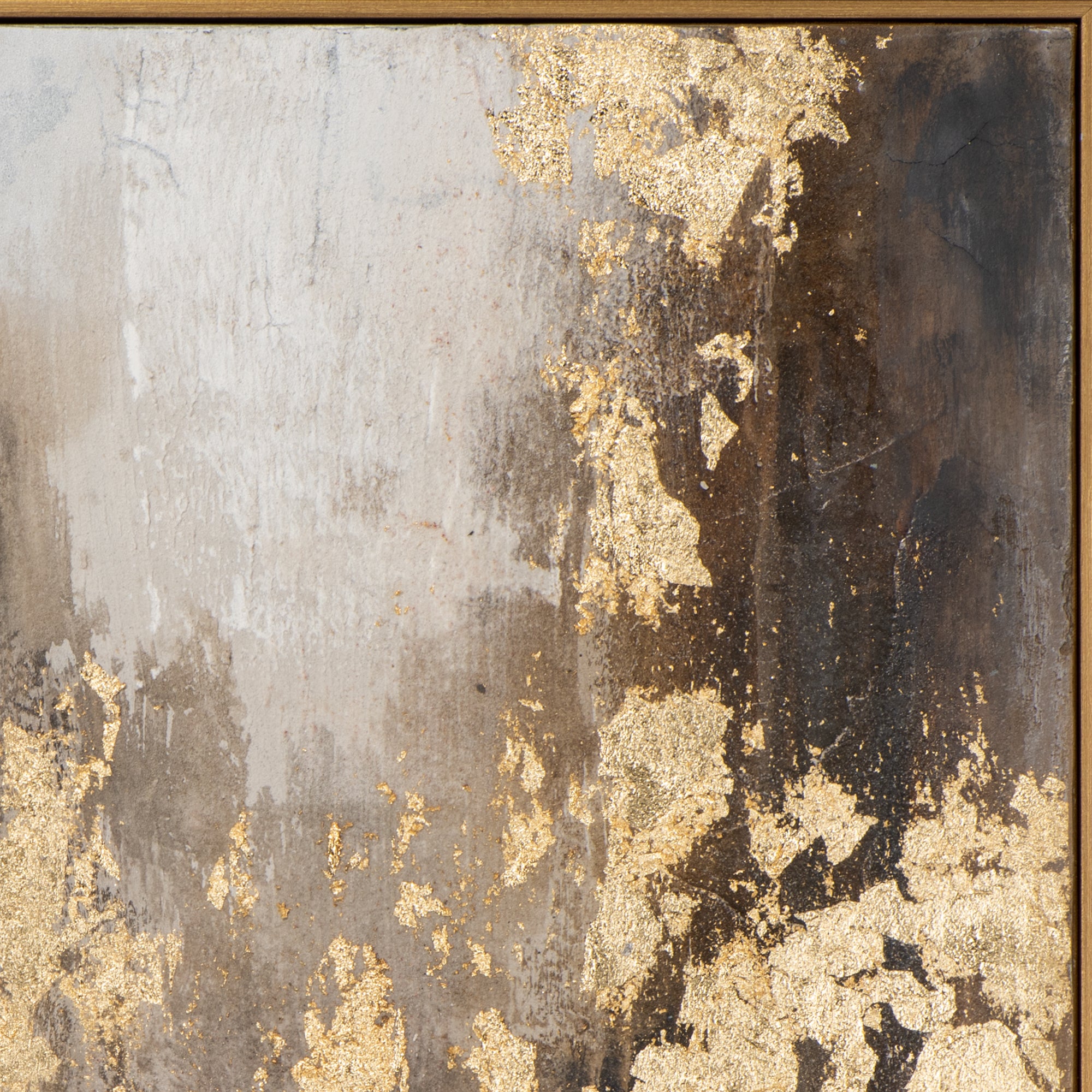 Gemälde Komposition mit goldenen Akzenten