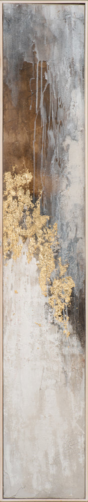 Gemälde Abstrakte Farbkomposition mit goldenen Akzenten