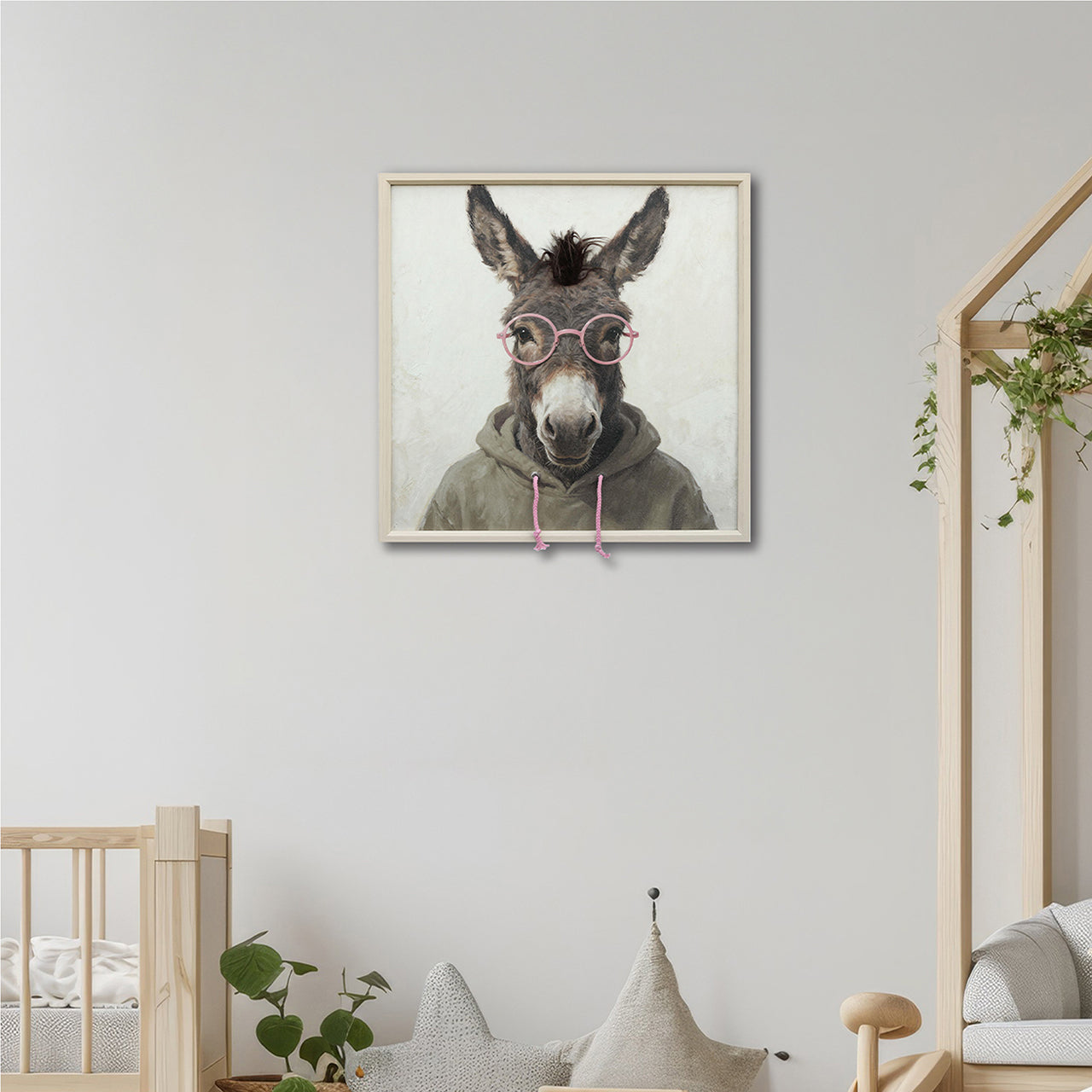 Gemälde Kunstfell Donkey Student